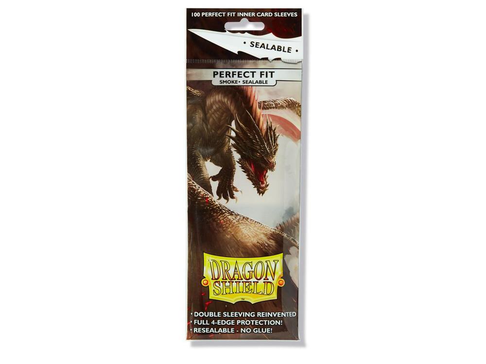 Dragon Shield Perfect Fit Standard Sealable Sleeves - Smoke Yarost (100-Pack) - Dragon Shield Card Sleeves