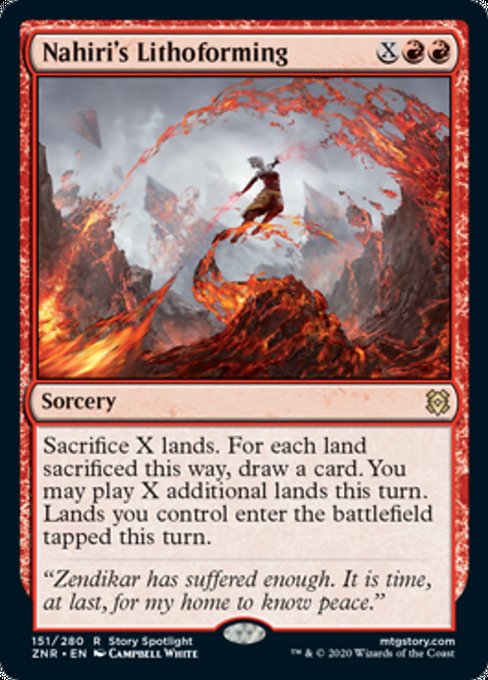 Nahiri's Lithoforming (Zendikar Rising) Light Play