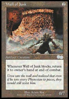Wall of Junk (Urza's Saga) Damaged / Poor