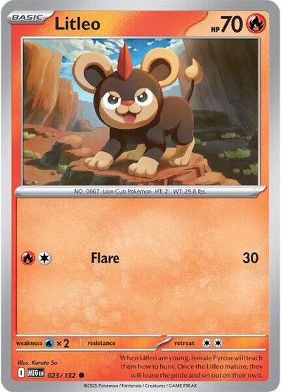 Litleo - 023 (ME01: Mega Evolution) Light Play