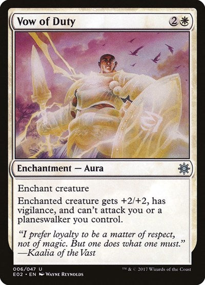 Vow of Duty (Explorers of Ixalan) Light Play