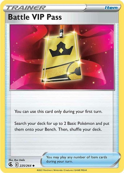 Battle VIP Pass (SWSH08: Fusion Strike) Medium Play Reverse Holofoil