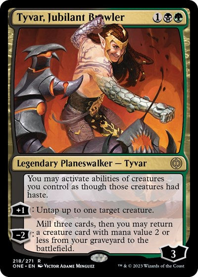 Tyvar, Jubilant Brawler (Phyrexia: All Will Be One) Light Play