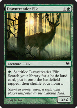 Dawntreader Elk (Dark Ascension) Light Play Foil