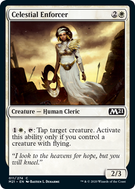 Celestial Enforcer (Magic 2021 Core Set) Light Play