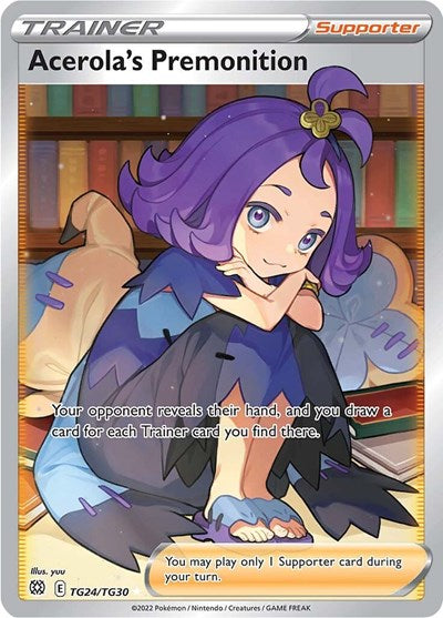 Acerola's Premonition (SWSH09: Brilliant Stars Trainer Gallery) Light Play Holofoil