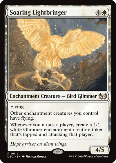 Soaring Lightbringer (Commander: Duskmourn: House of Horror) Light Play