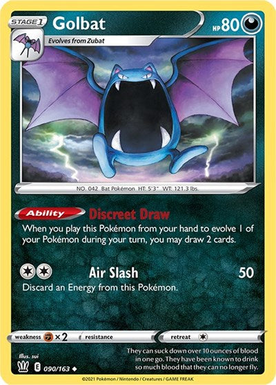 Golbat (SWSH05: Battle Styles) Light Play