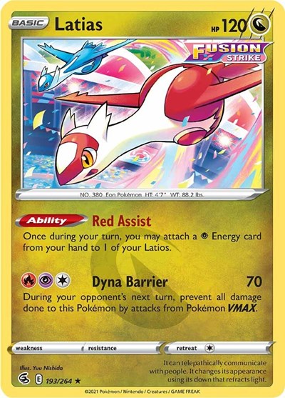 Latias (SWSH08: Fusion Strike) Light Play