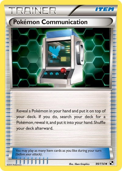 Pokemon Communication (Black and White) Medium Play