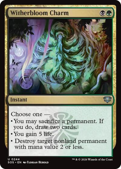 Witherbloom Charm (Secrets of Strixhaven) Light Play
