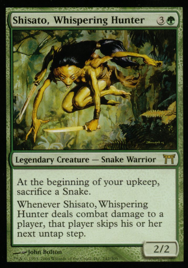 Shisato, Whispering Hunter (Champions of Kamigawa) Medium Play Foil