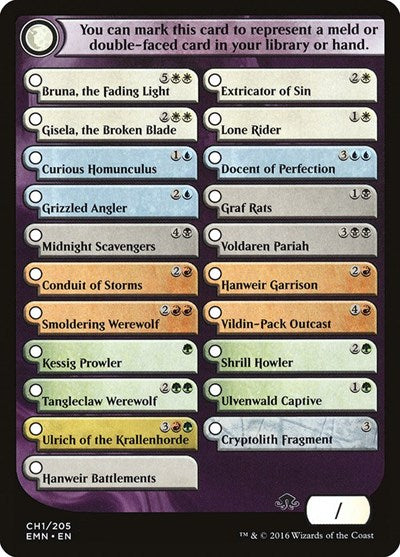Checklist Card - Eldritch Moon (Eldritch Moon) Light Play