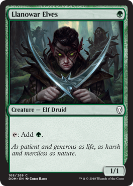 Llanowar Elves (Dominaria) Medium Play