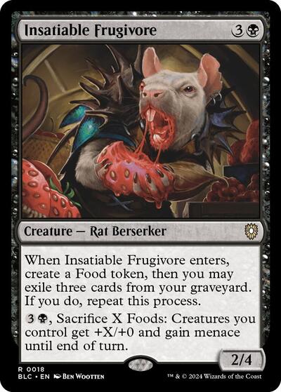 Insatiable Frugivore (Commander: Bloomburrow) Light Play