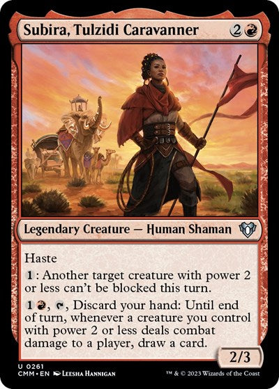 Subira, Tulzidi Caravanner (Commander Masters) Light Play Foil