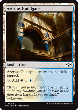 Azorius Guildgate 2 (Ravnica Allegiance) Light Play