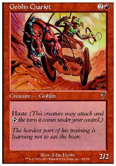 Goblin Chariot (7th Edition) Light Play