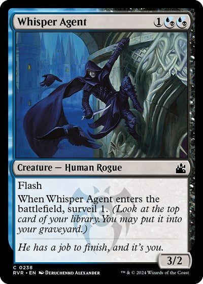 Whisper Agent (Ravnica Remastered) Light Play