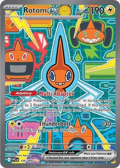 Rotom ex - 126 (ME02: Phantasmal Flames) Near Mint Holofoil
