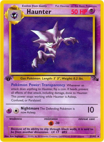 Haunter (21) (Fossil) Damaged / Poor Unlimited