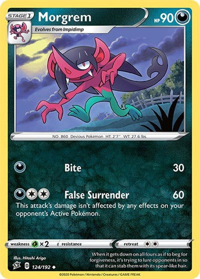 Morgrem (SWSH02: Rebel Clash) Damaged / Poor Reverse Holofoil