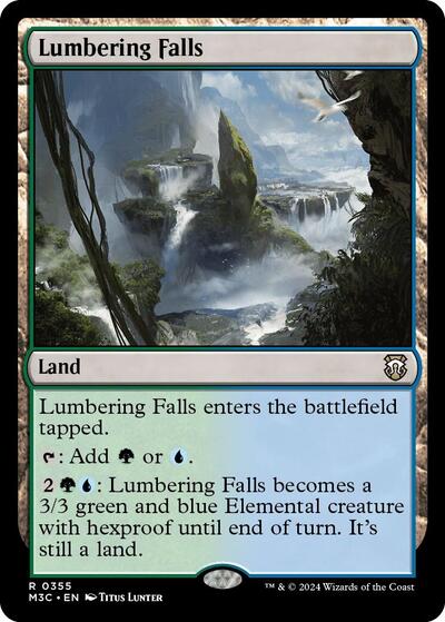 Lumbering Falls (Commander: Modern Horizons 3) Light Play