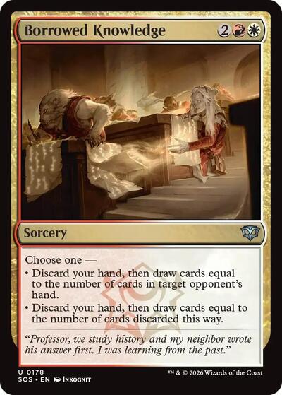 Borrowed Knowledge (Secrets of Strixhaven) Light Play Foil