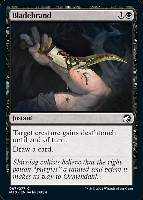 Bladebrand (Innistrad: Midnight Hunt) Light Play Foil