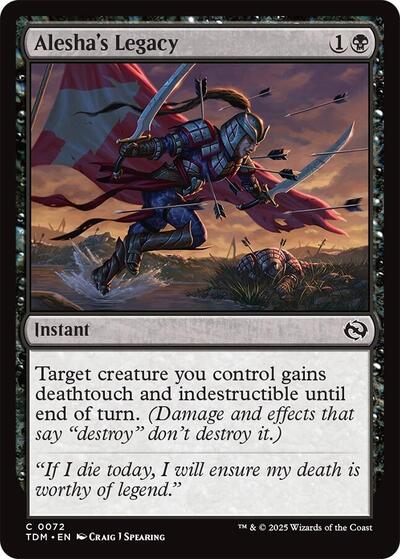 Alesha's Legacy (Tarkir: Dragonstorm) Light Play