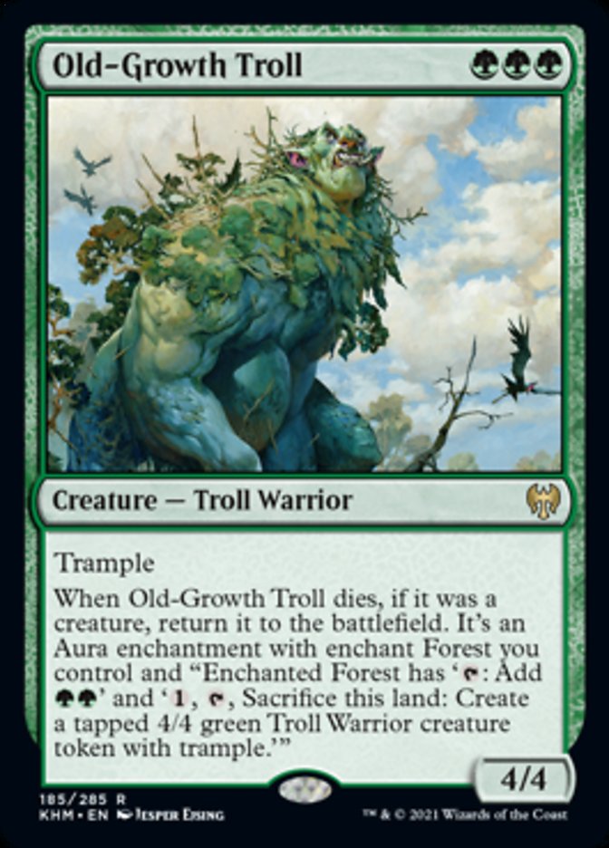 Old-Growth Troll (Kaldheim) Light Play