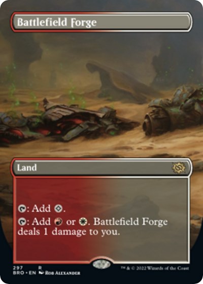 Battlefield Forge (Borderless) (The Brothers' War) Near Mint Foil