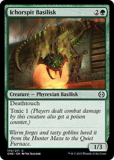 Ichorspit Basilisk (Phyrexia: All Will Be One) Light Play