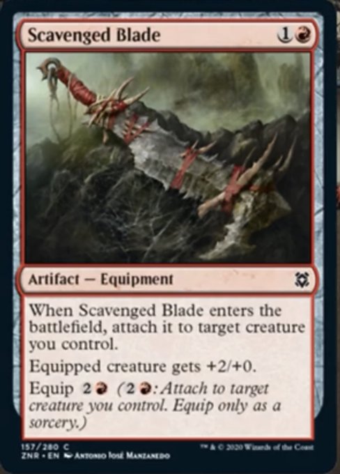 Scavenged Blade (Zendikar Rising) Light Play Foil