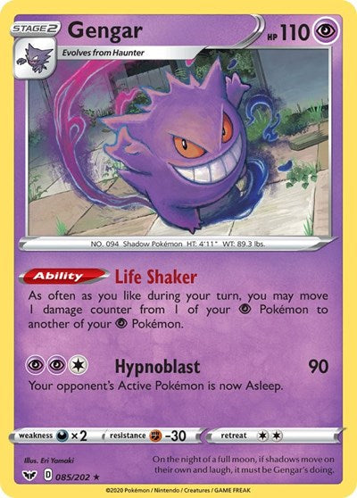 Gengar (SWSH01: Sword & Shield Base Set) Near Mint Holofoil