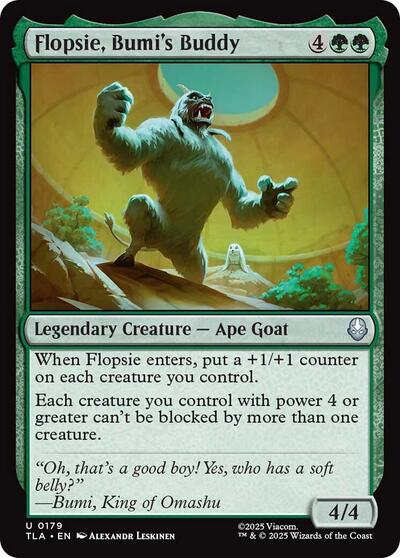 Flopsie, Bumi's Buddy (Avatar: The Last Airbender) Light Play Foil