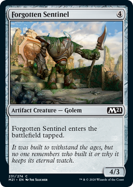 Forgotten Sentinel (Magic 2021 Core Set) Light Play