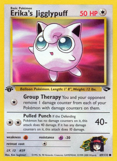 Erika's Jigglypuff (Gym Challenge) Medium Play 1st Edition