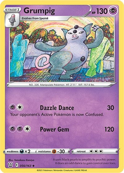 Grumpig (SWSH05: Battle Styles) Light Play