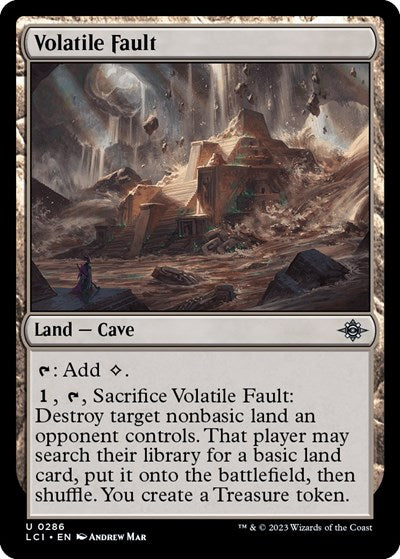 Volatile Fault (The Lost Caverns of Ixalan) Light Play