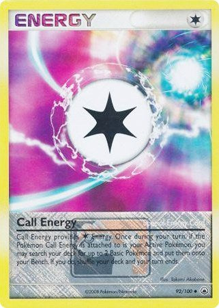 Call Energy - 92/100 (League Promo) (League and Championship) Light Play Reverse Holofoil
