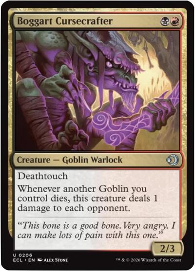 Boggart Cursecrafter (Lorwyn Eclipsed) Light Play Foil