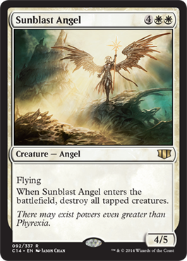 Sunblast Angel (Commander 2014 Edition) Light Play