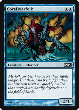 Coral Merfolk (Magic 2012 Core Set) Light Play