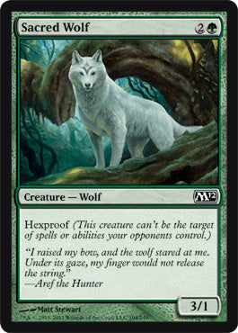Sacred Wolf (Magic 2012 Core Set) Light Play