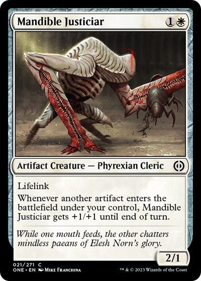 Mandible Justiciar (Phyrexia: All Will Be One) Light Play