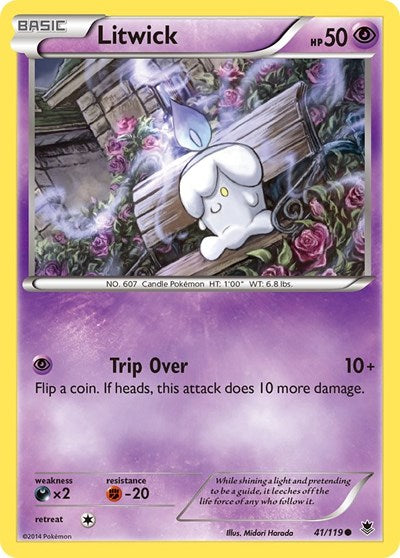 Litwick (XY - Phantom Forces) Damaged / Poor