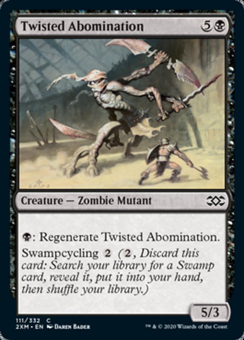 Twisted Abomination (Double Masters) Light Play