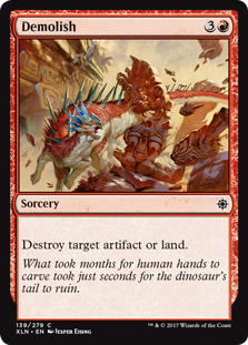 Demolish (Ixalan) Light Play