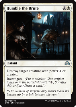 Humble the Brute (Shadows Over Innistrad) Light Play